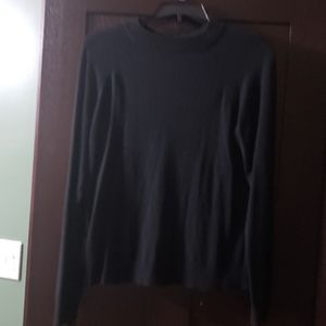 Black mock neck sweater